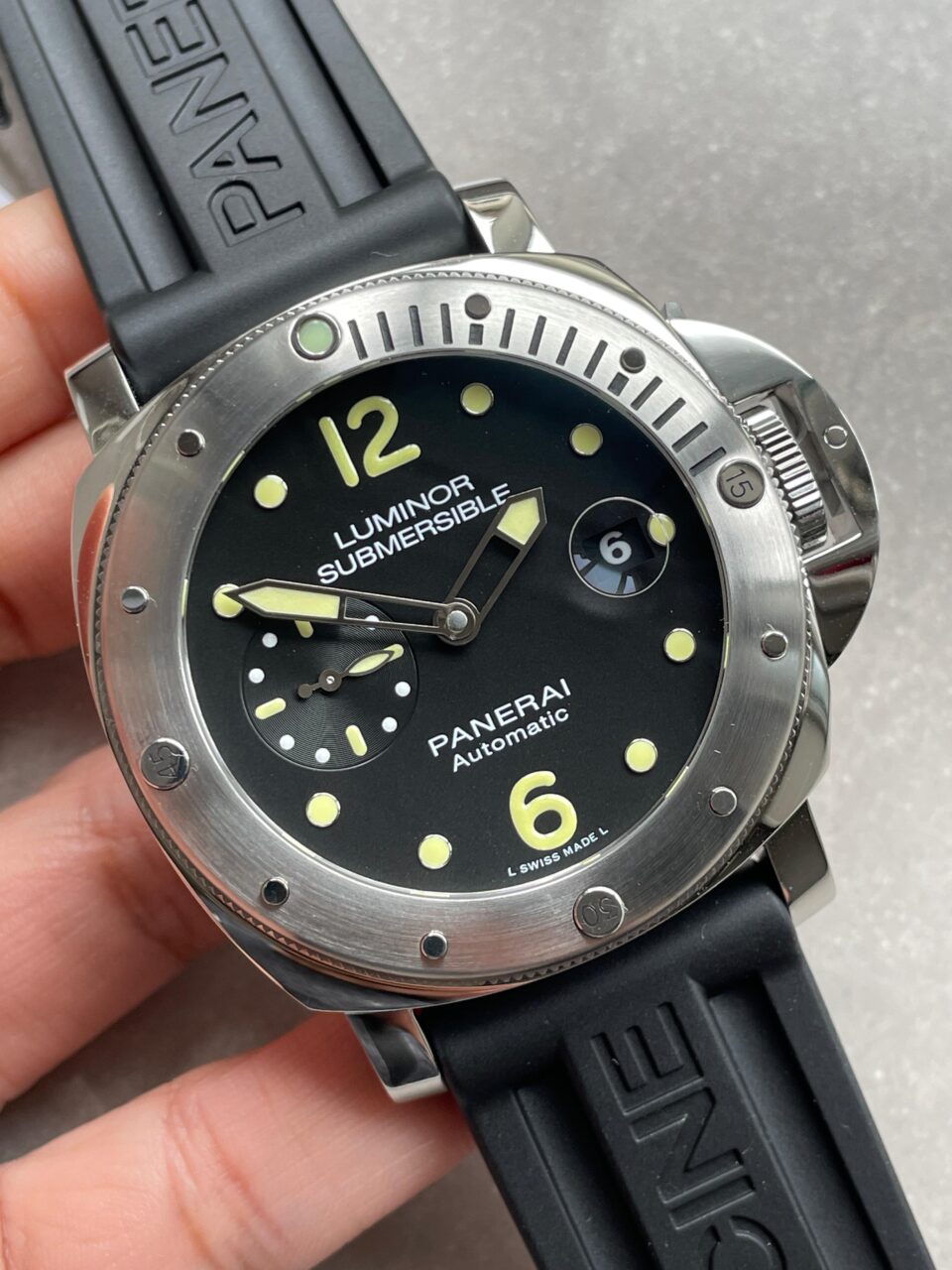 PAM1024 VSF 1:1 Best Edition Black Dial On SS with Black Rubber Strap P.9001 - Image 3