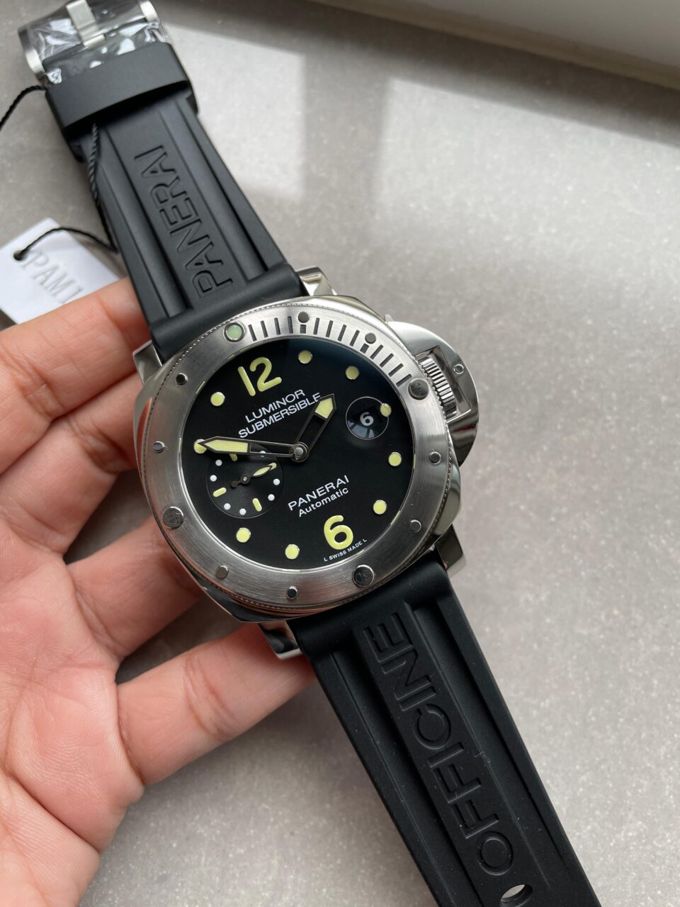 PAM1024 VSF 1:1 Best Edition Black Dial On SS with Black Rubber Strap P.9001 - Image 2