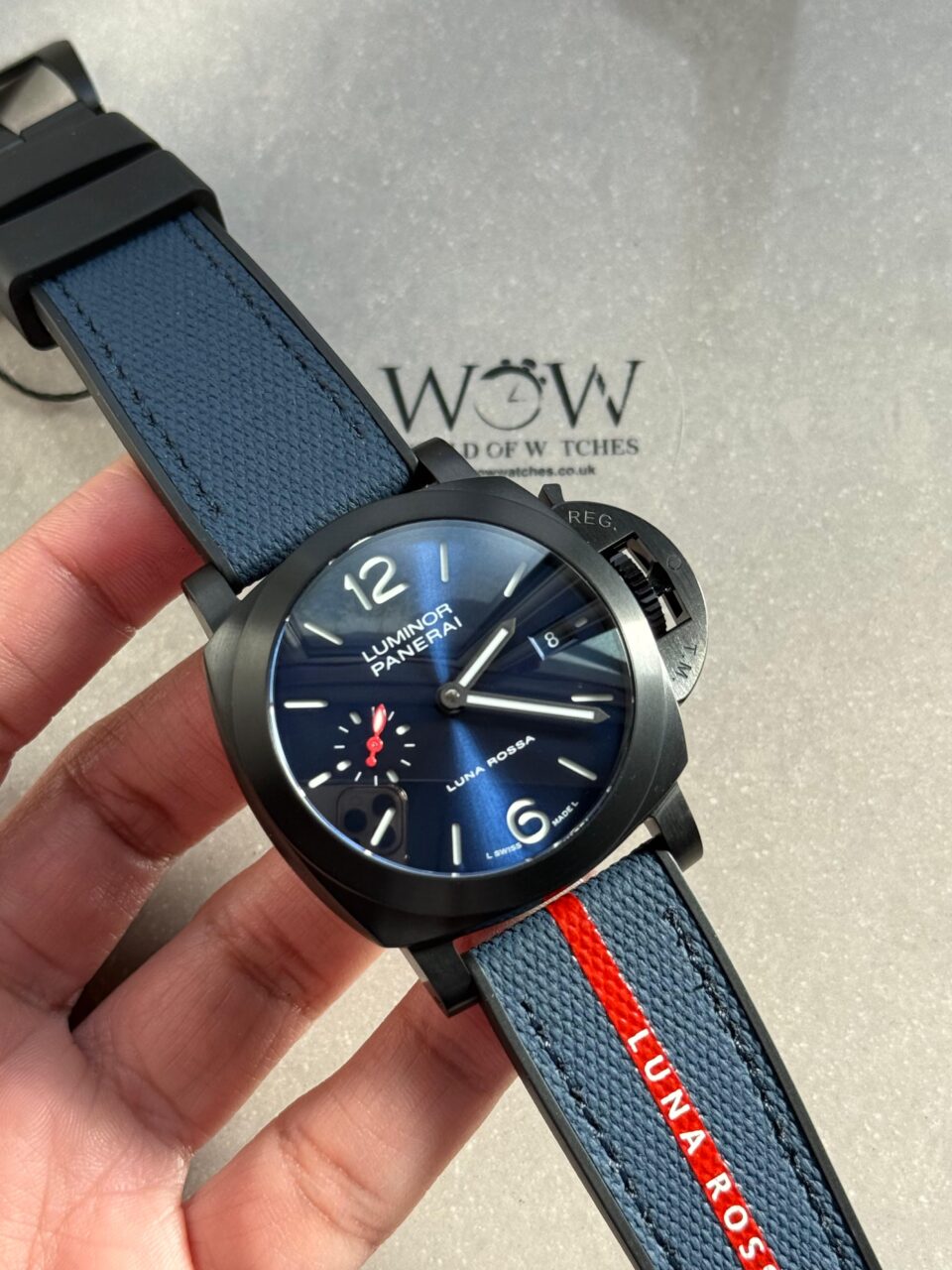 PAM1408 Z DLC VSF 1:1 Baest Edition Blue Dial on Blue Rubber Strap Asian P900