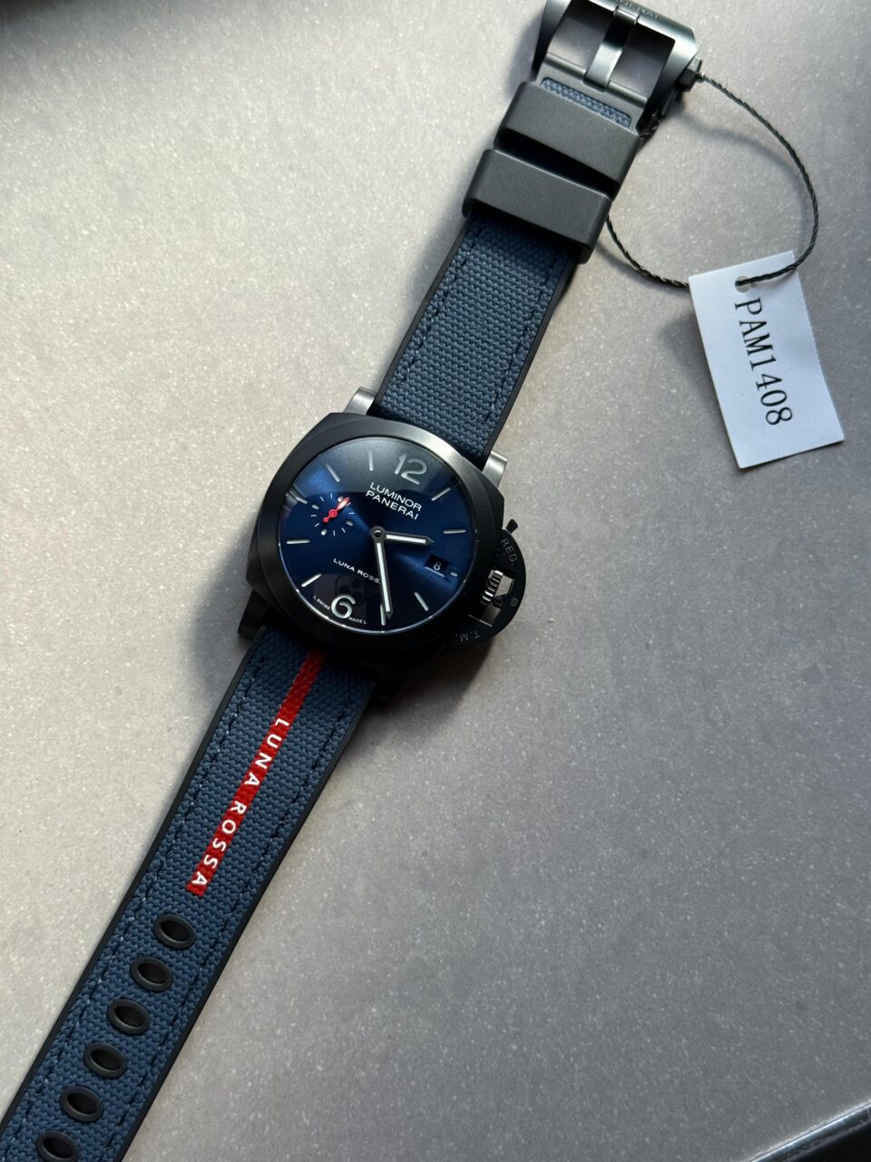 PAM1408 Z DLC VSF 1:1 Baest Edition Blue Dial on Blue Rubber Strap Asian P900 - Image 4