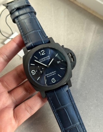 PAM1664 Carbotech VSF 1:1 Best Edition on Blue Leather Strap P.9010