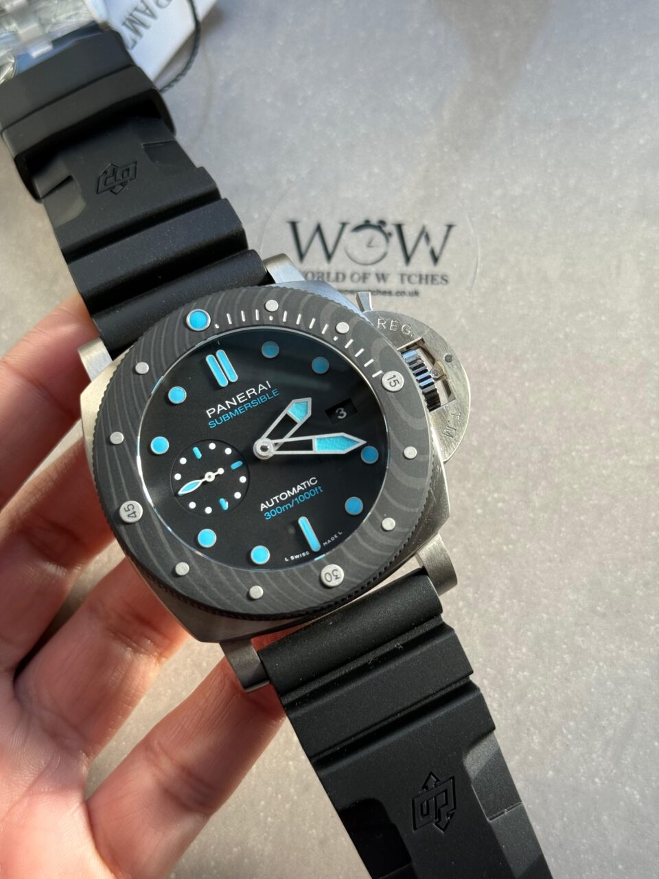 PAM799 Submersible BMG tech VSF 1:1 best edition on black rubber strap