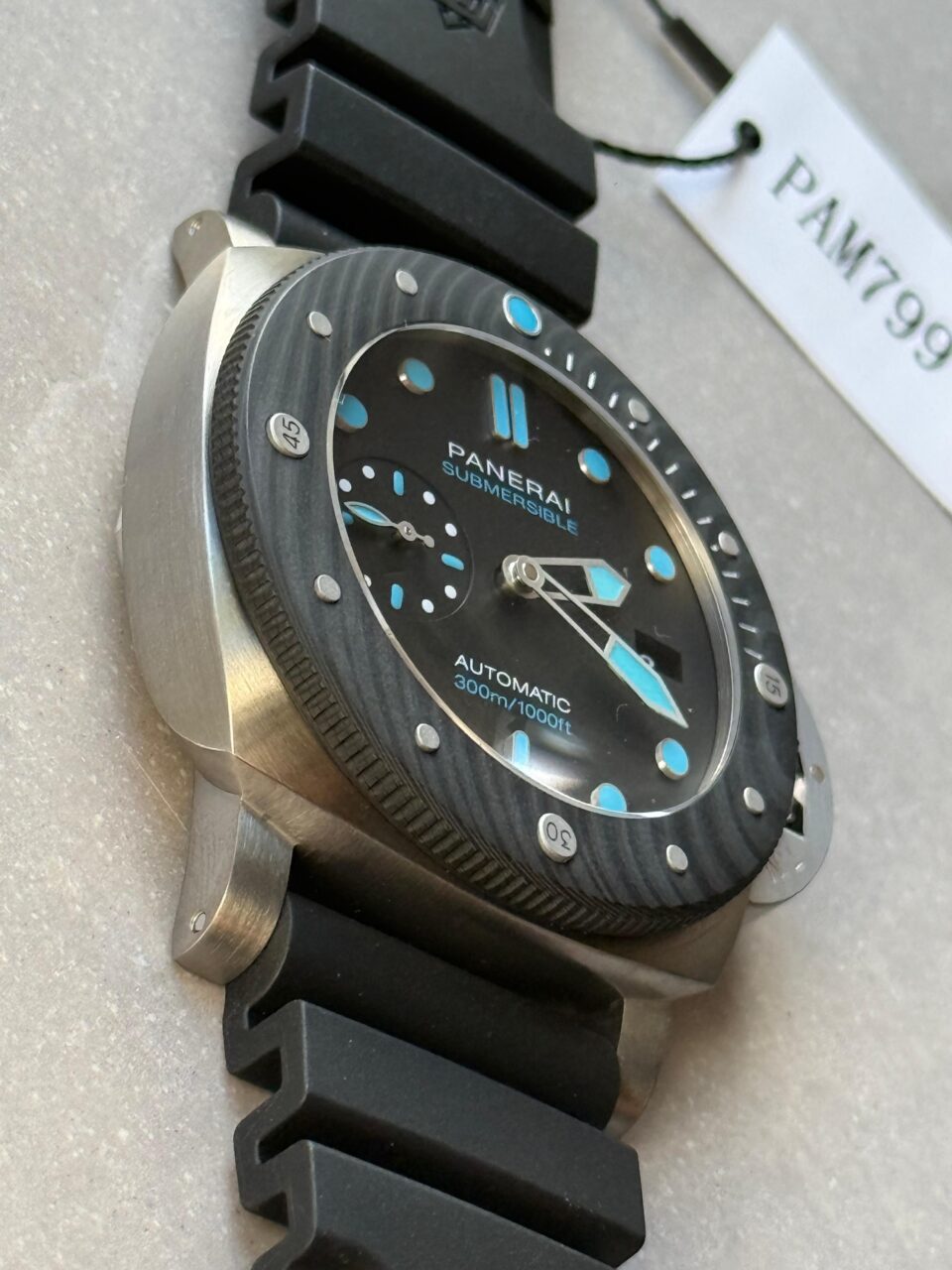 PAM799 Submersible BMG tech VSF 1:1 best edition on black rubber strap - Image 7