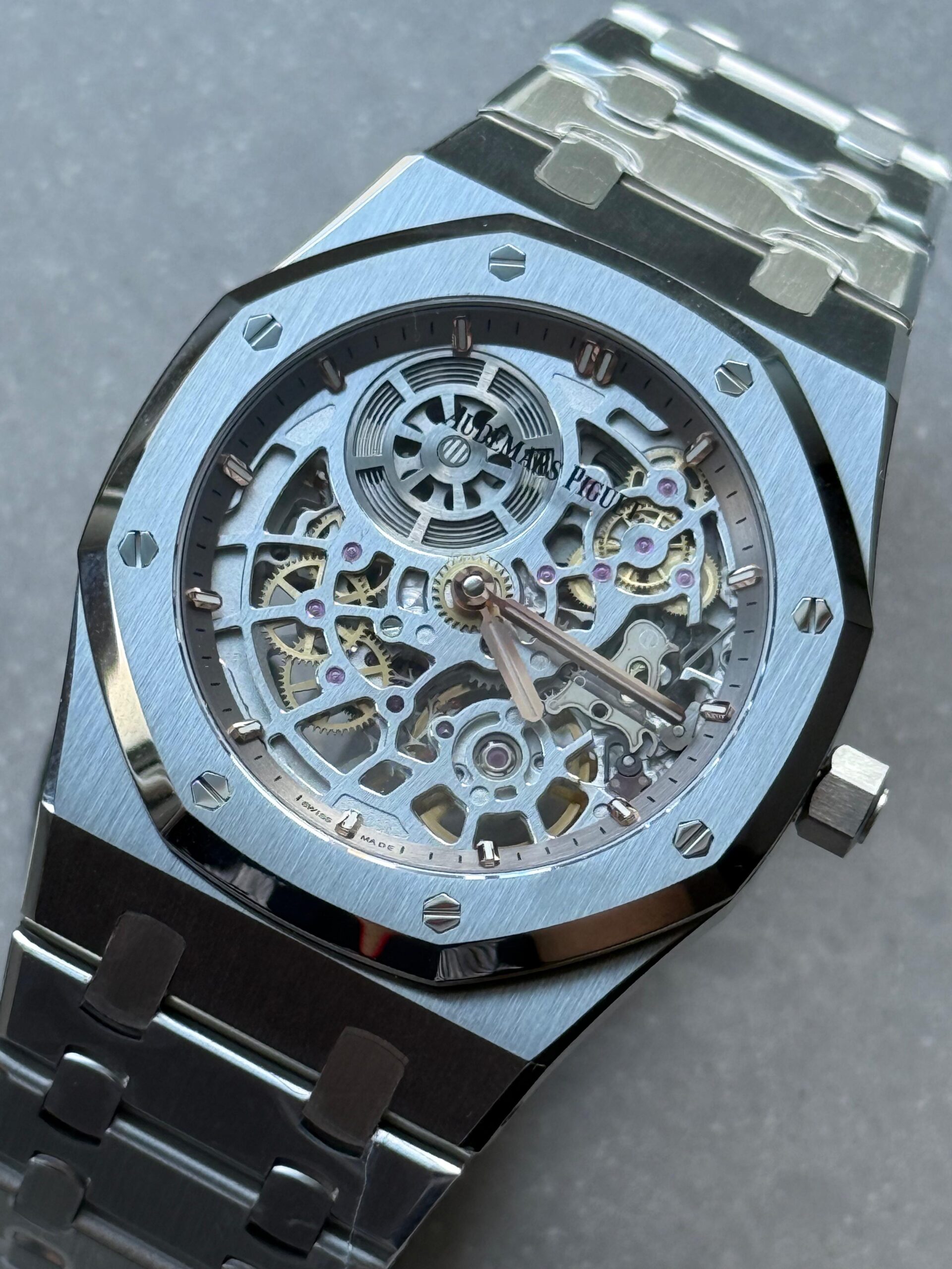 Royal Oak Openworked 16204 SS ZF 1:1 Best Edition Skeleton Dial on SS Bracelet A7124 - Image 4