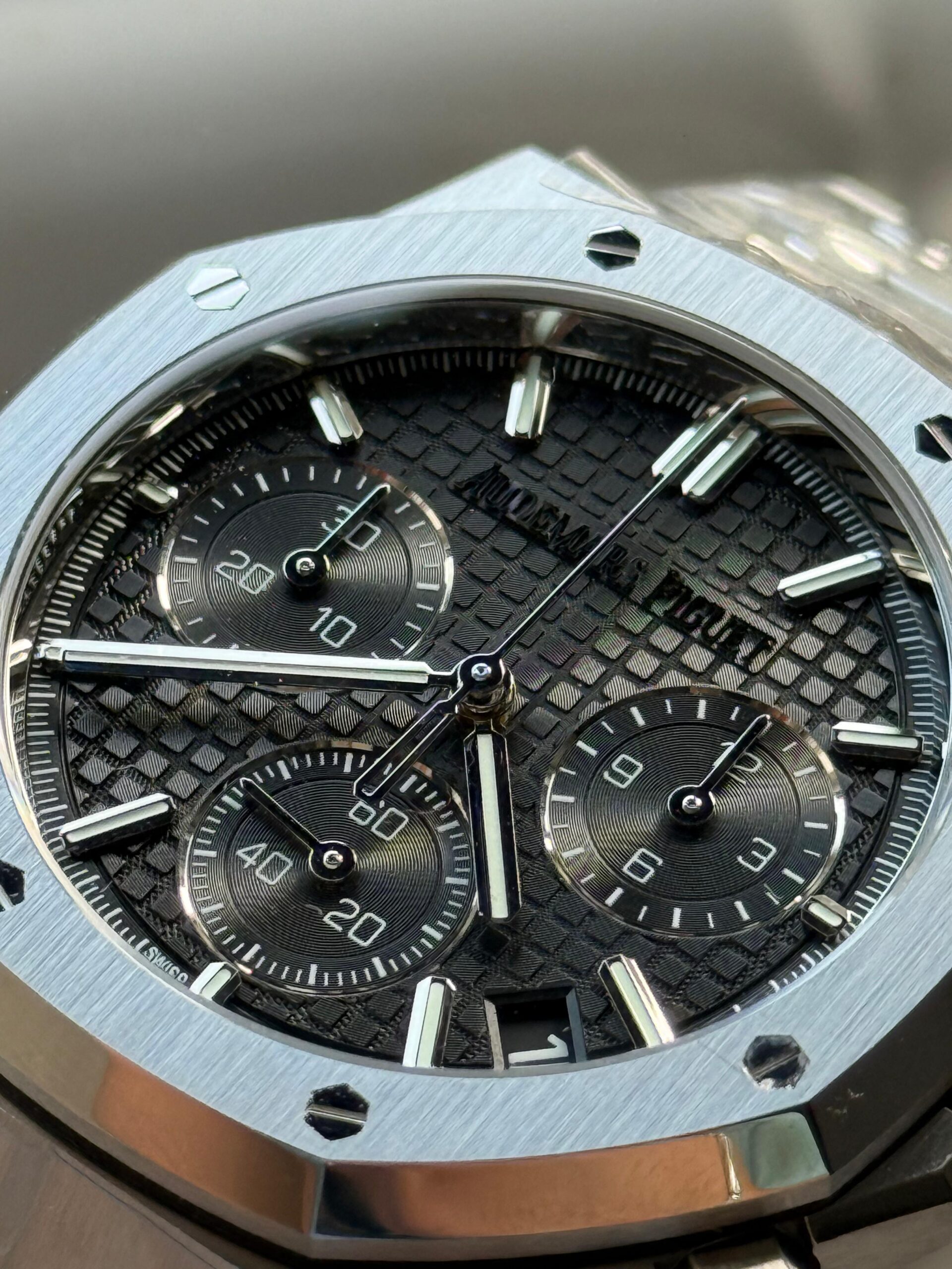 Royal Oak Chrono 26240 SS DDF 1:1 Best Edition Black Dial on SS Bracelet DD4401 - Image 6