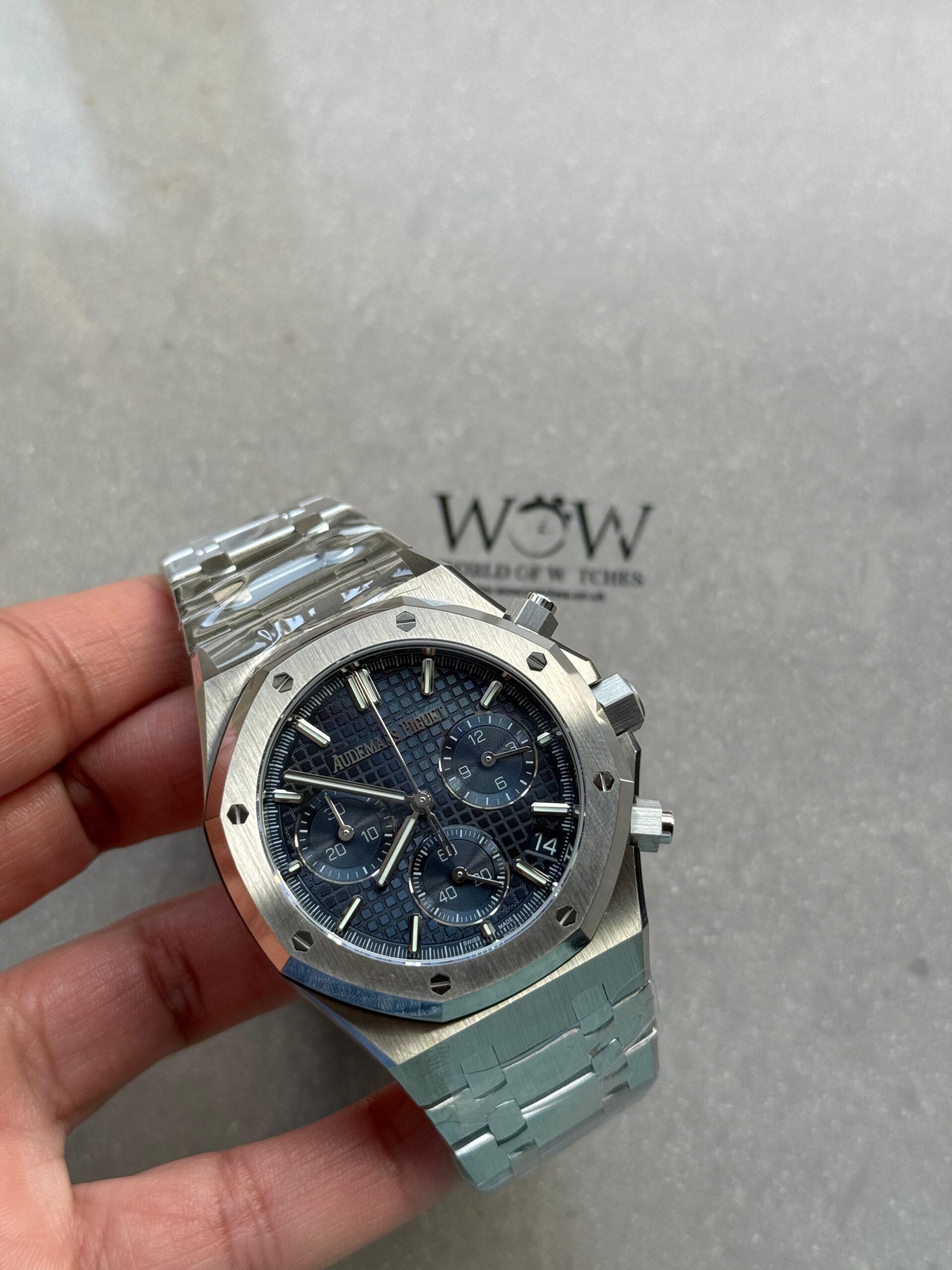 Royal Oak Chrono 26240 SS DDF 1:1 Best Edition Blue Dial on SS Bracelet DD4401