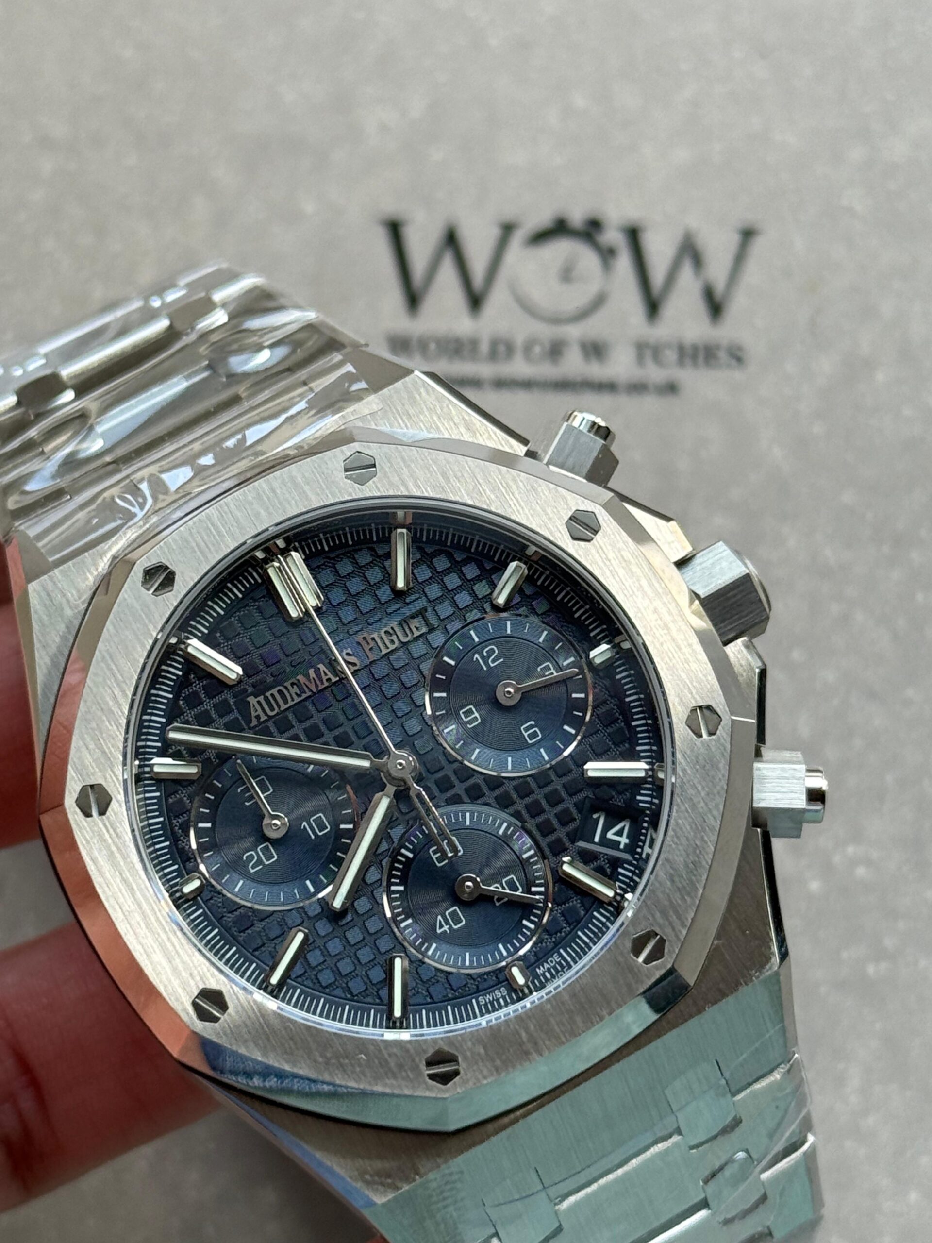 Royal Oak Chrono 26240 SS DDF 1:1 Best Edition Blue Dial on SS Bracelet DD4401 - Image 2