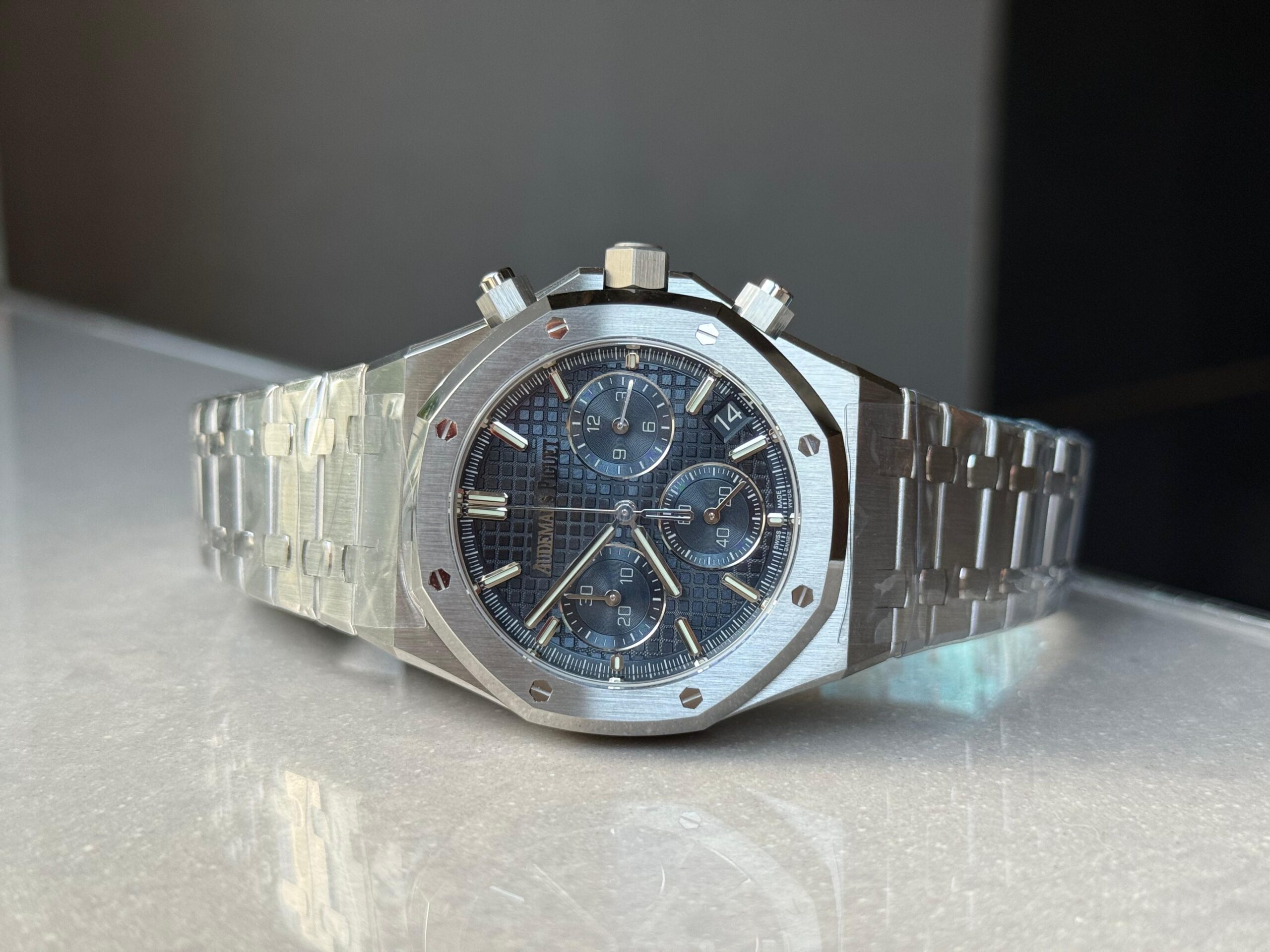 Royal Oak Chrono 26240 SS DDF 1:1 Best Edition Blue Dial on SS Bracelet DD4401 - Image 9