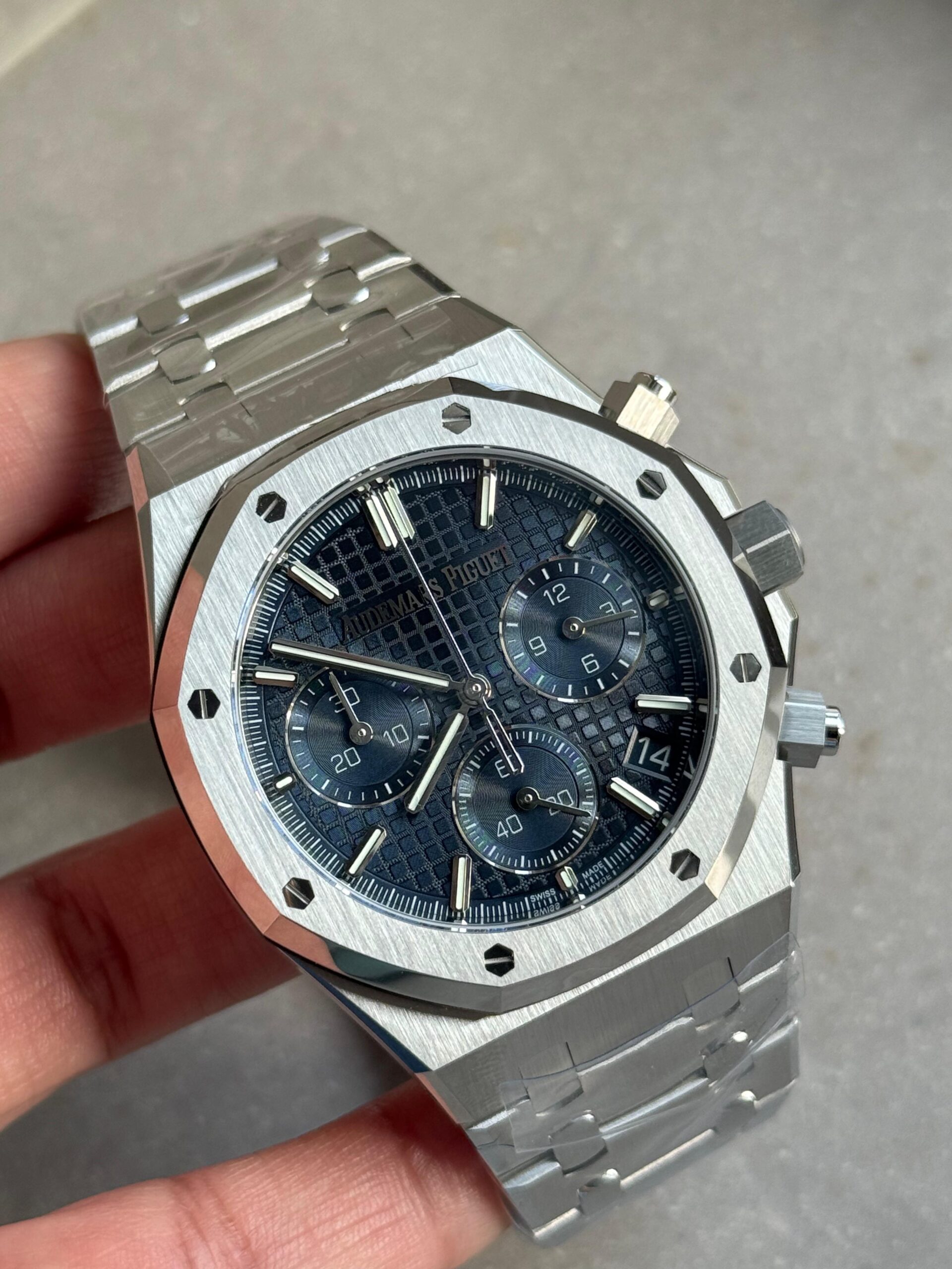 Royal Oak Chrono 26240 SS DDF 1:1 Best Edition Blue Dial on SS Bracelet DD4401 - Image 5