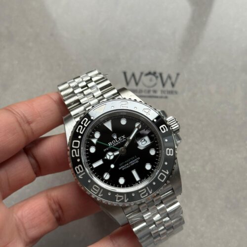 Clean GMT-Master II 126710 GRNR Bruce wayne Black/Gray Ceramic 904L Steel VSF V3 1:1 Best Edition on Jubilee Strap DD3285