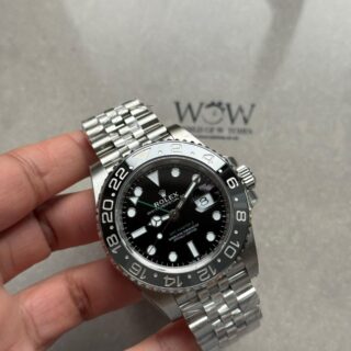 Clean GMT-Master II 126710 GRNR Bruce wayne Black/Gray Ceramic 904L Steel VSF V3 1:1 Best Edition on Jubilee Strap DD3285