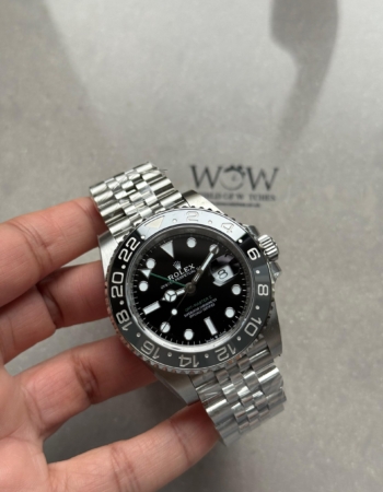 Clean GMT-Master II 126710 GRNR Bruce wayne Black/Gray Ceramic 904L Steel VSF V3 1:1 Best Edition on Jubilee Strap DD3285