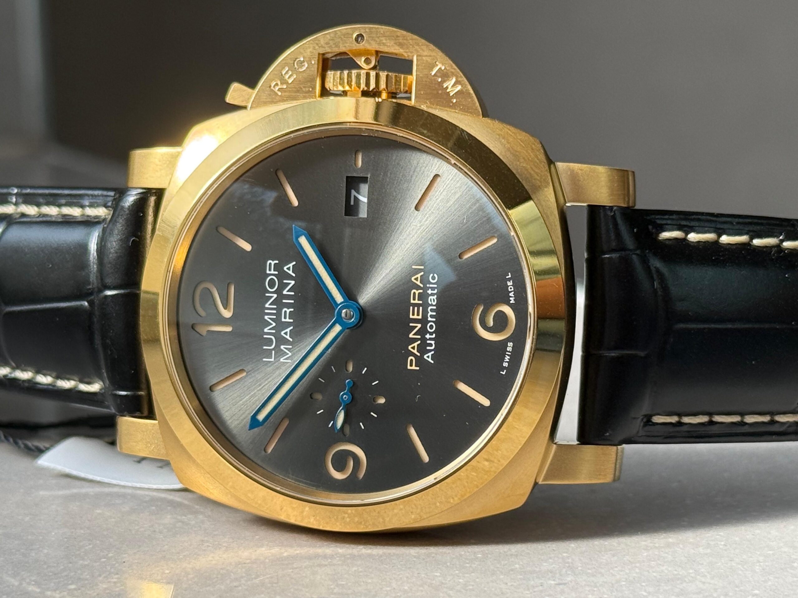 PAM1115 W VSF 1:1 Best Edition Gray Dial on Black Leather Strap P.9010 - Image 11