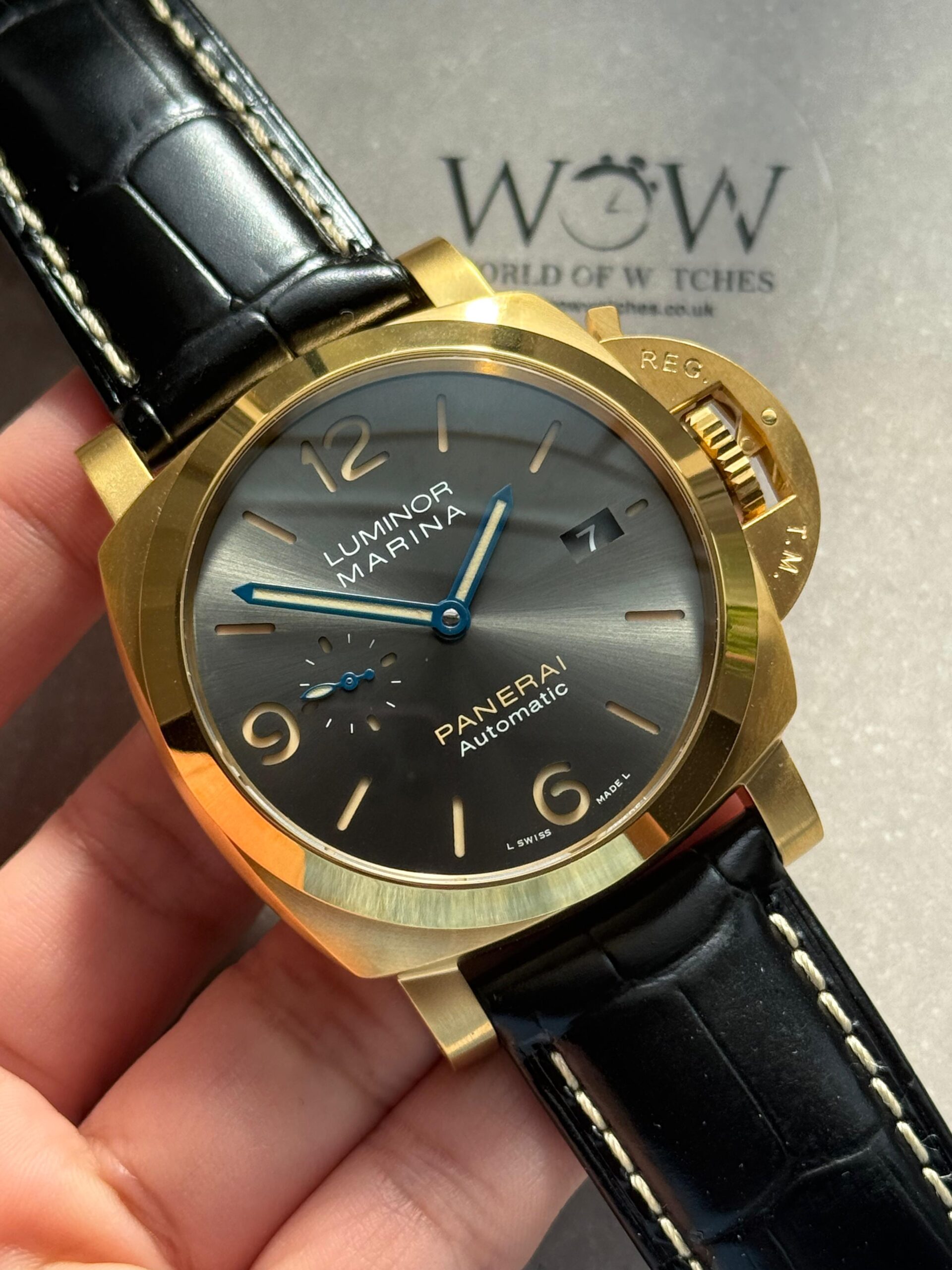 PAM1115 W VSF 1:1 Best Edition Gray Dial on Black Leather Strap P.9010 - Image 7