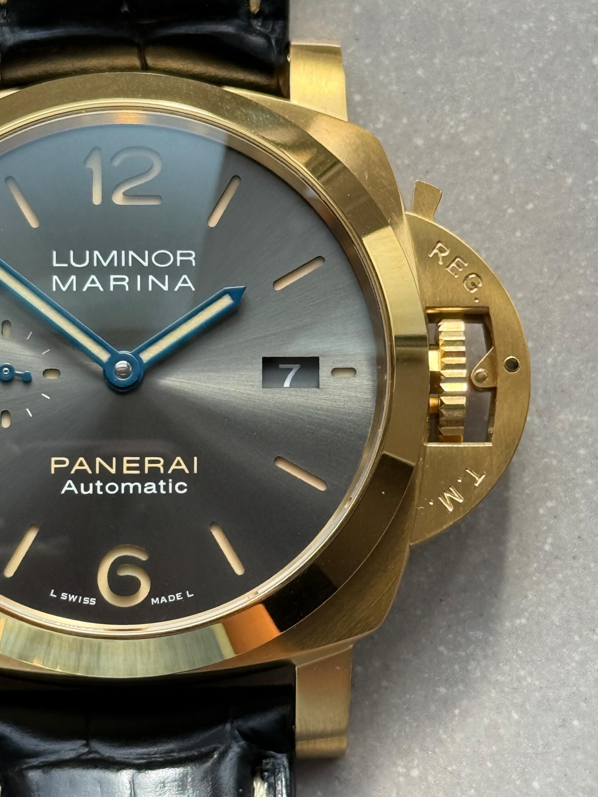 PAM1115 W VSF 1:1 Best Edition Gray Dial on Black Leather Strap P.9010 - Image 5