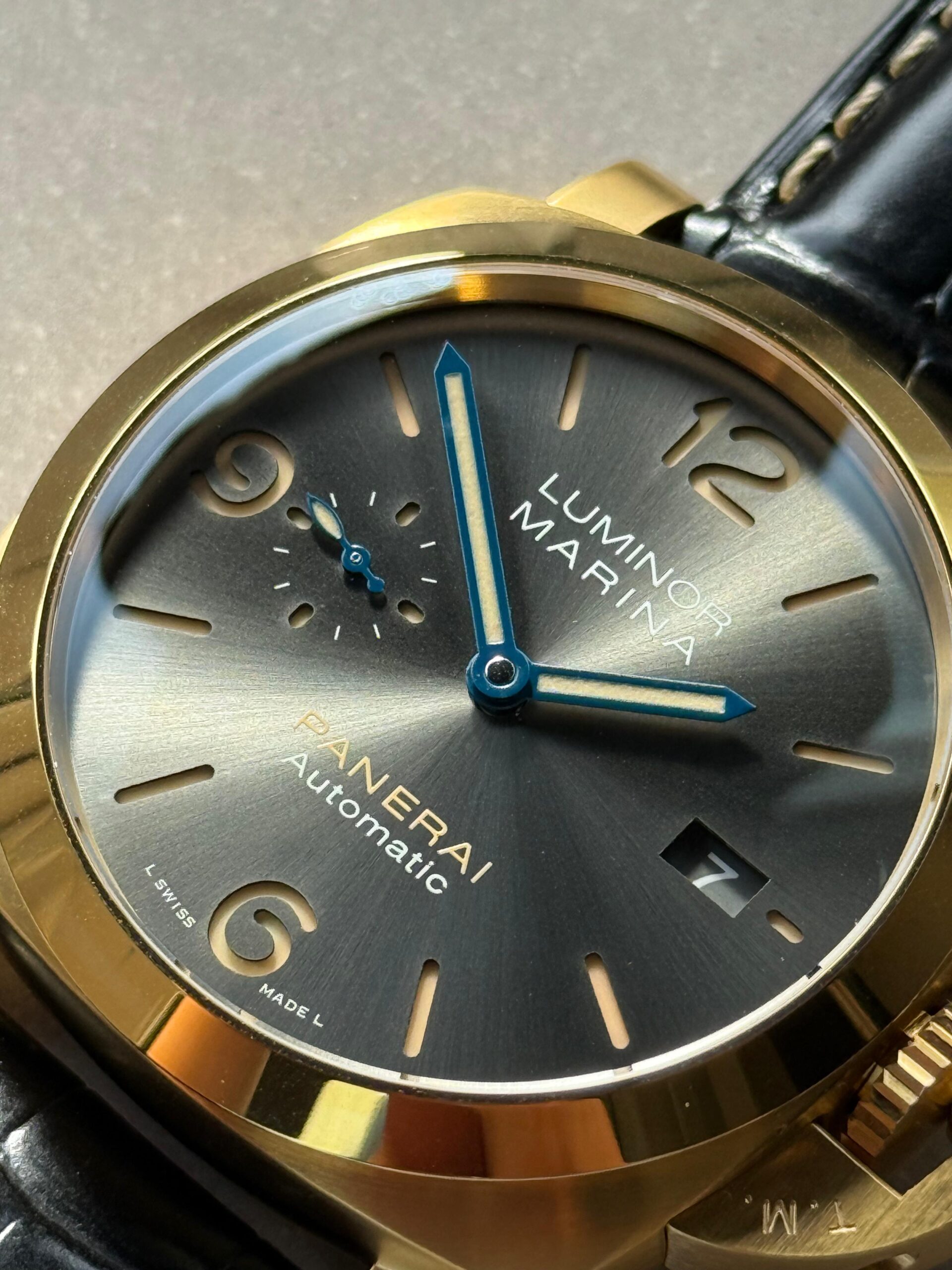 PAM1115 W VSF 1:1 Best Edition Gray Dial on Black Leather Strap P.9010 - Image 4