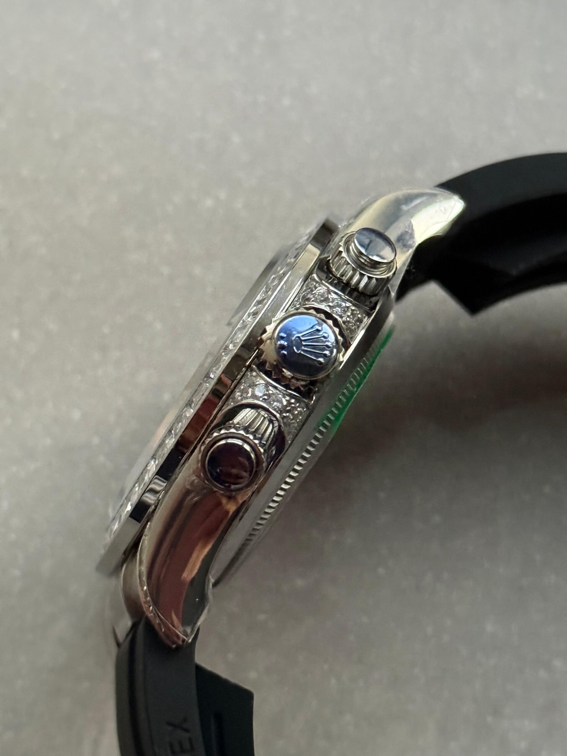 daytona custom daytona 4131 moissanite diamond dial oysterflex barcelet - Image 9