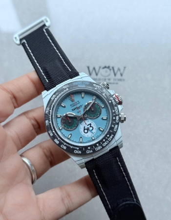 Daytona DIW Porsche 911 S/T White Carbon SOp NIC 1:1 Best Edition Blue Dial on Black Nylon Strap SA4130