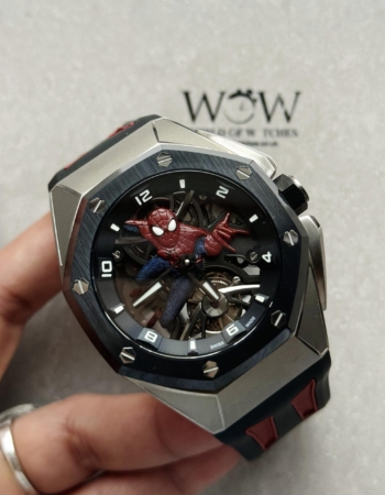 Royal Oak Concept Tourbillon “Spider-Man” QPF Best Edition on Rubber Strap