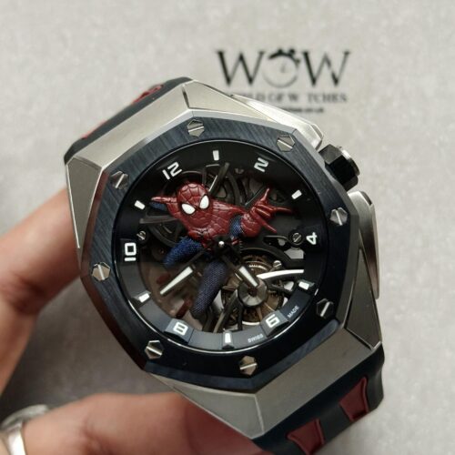 Royal Oak Concept Tourbillon “Spider-Man” QPF Best Edition on Rubber Strap