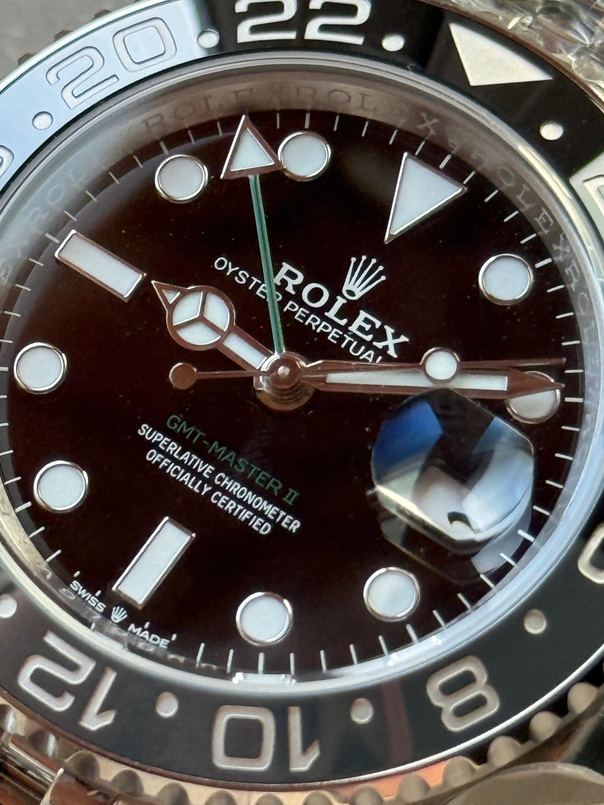 GMT-Master II 126710 Bruce Wayne GRNR Black/Gray Ceramic ARF Best Edition on Jubilee Bracelet VR3285 CHS - Image 7