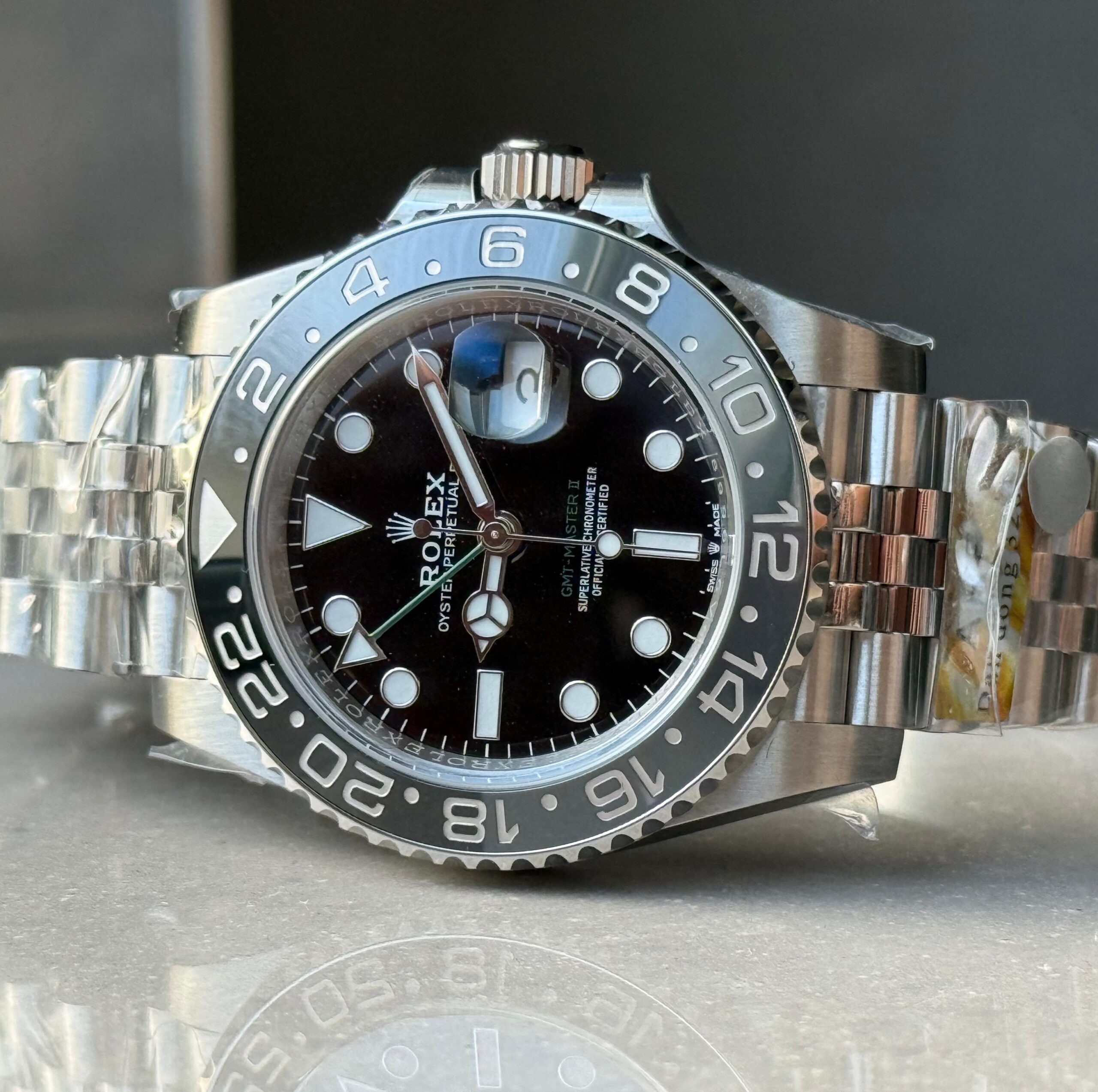 GMT-Master II 126710 Bruce Wayne GRNR Black/Gray Ceramic ARF Best Edition on Jubilee Bracelet VR3285 CHS - Image 4