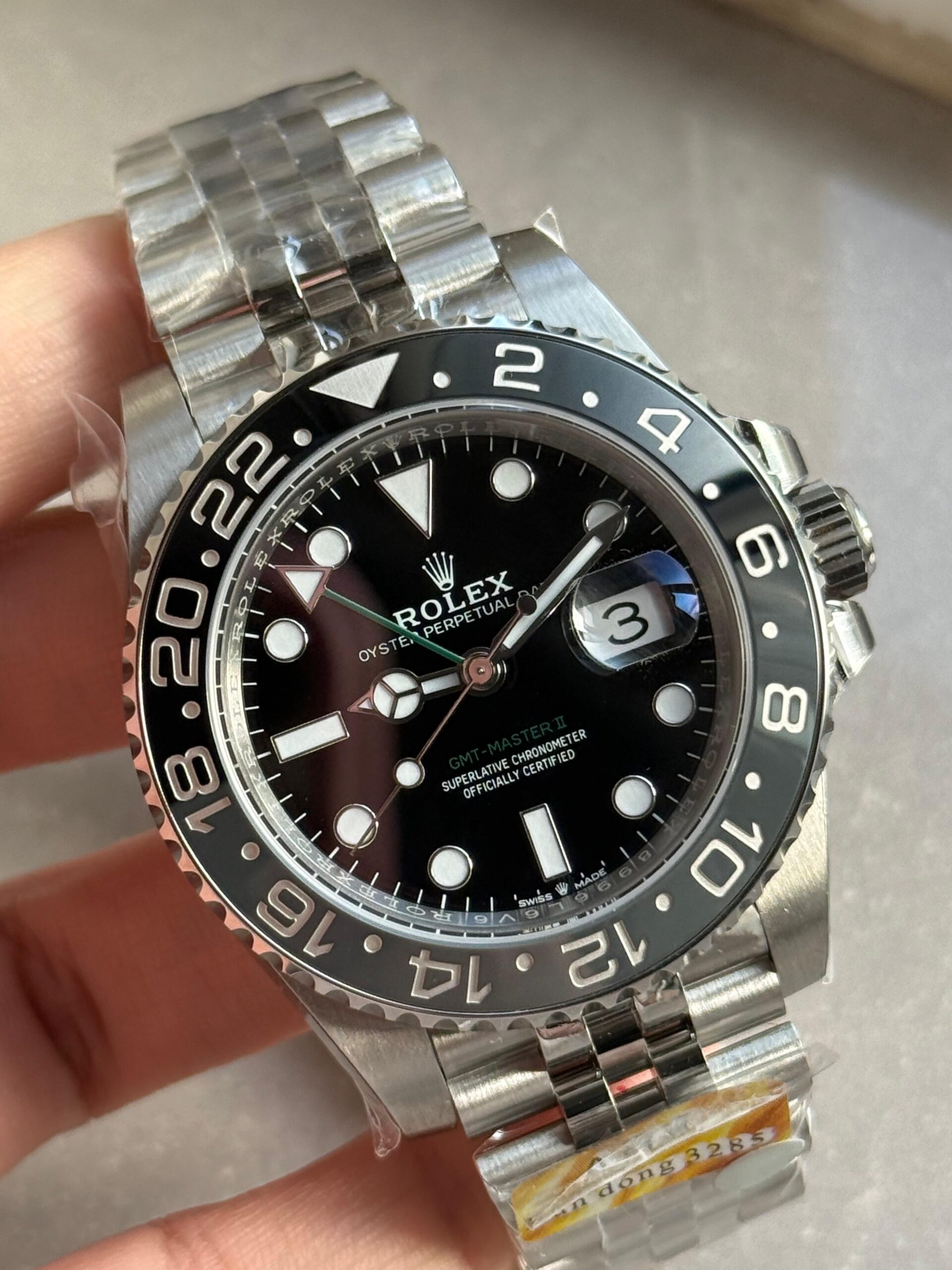 GMT-Master II 126710 Bruce Wayne GRNR Black/Gray Ceramic ARF Best Edition on Jubilee Bracelet VR3285 CHS - Image 2