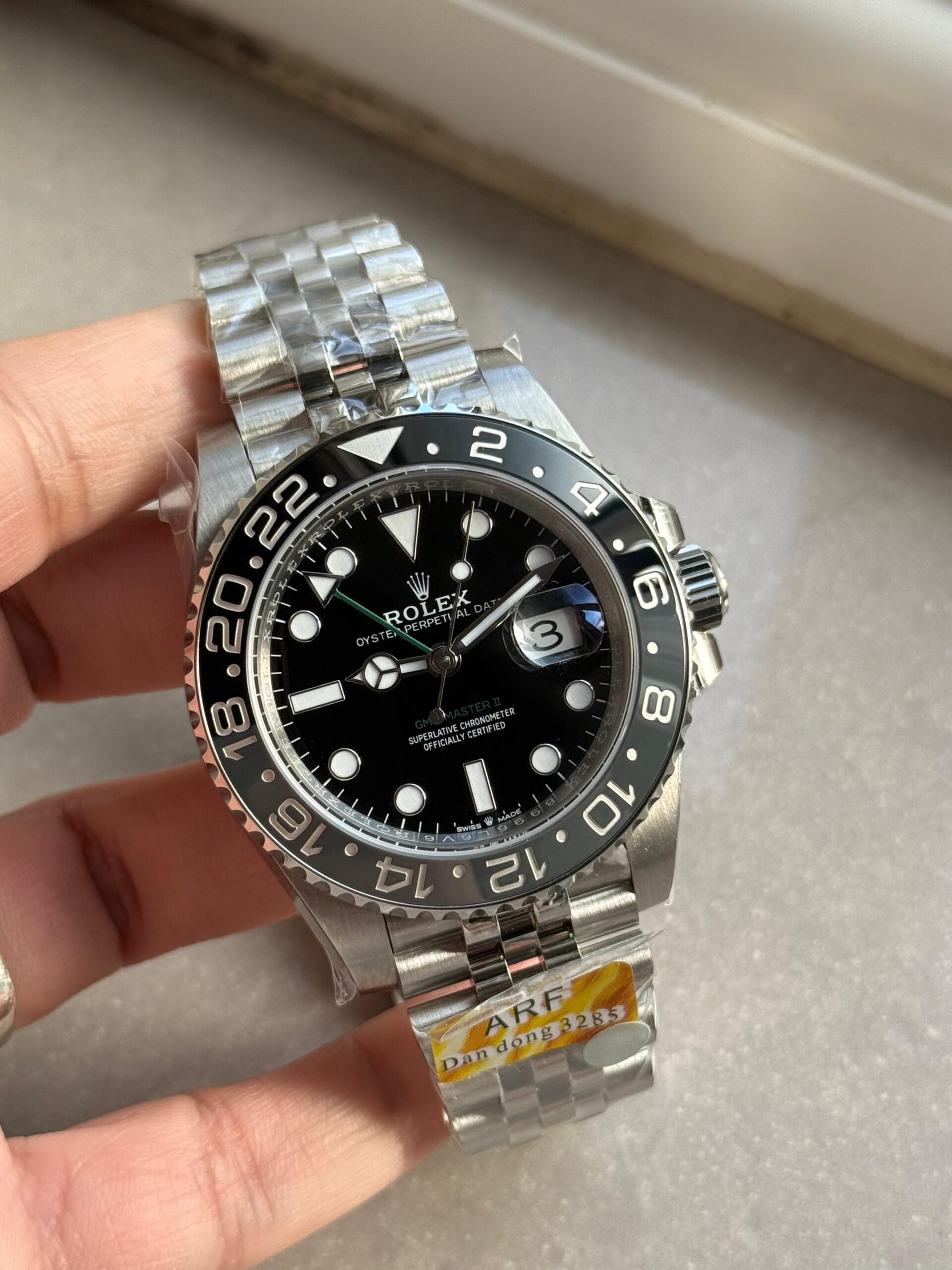 GMT-Master II 126710 Bruce Wayne GRNR Black/Gray Ceramic ARF Best Edition on Jubilee Bracelet VR3285 CHS