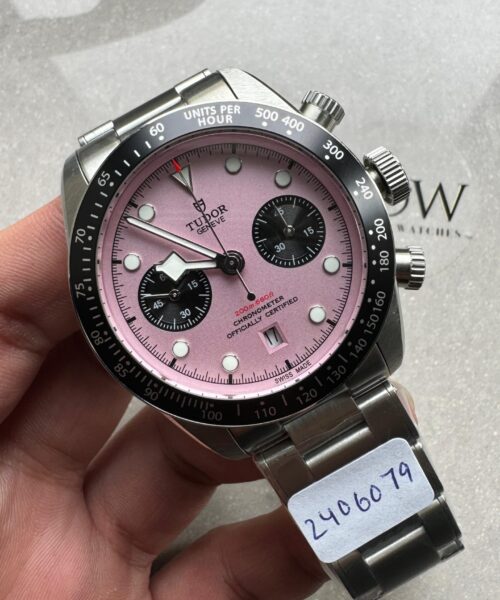 black bay 41mm Pink dial SS strap TWF A7750