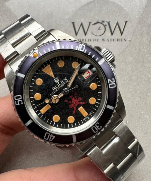 Vintage Submariner 40mm Date Kahanjar / Oman Black dial Osyter strapCustom made A2824