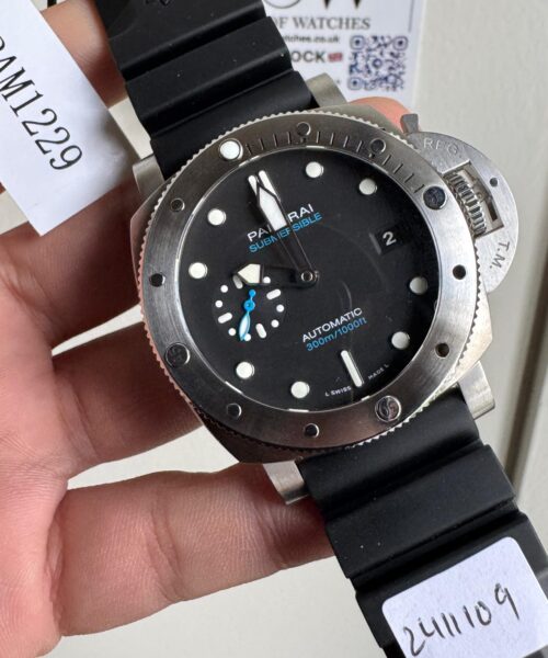 PAM1229 Y VSF 1:1 Best Edition Black Dial on Black Rubber Strap P900