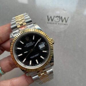 DateJust 41 126333 904L SS/YG GMF V2 1:1 Best Edition Black Dial On Jubilee Bracelet with Tungsten steel VR3235 - Image 6