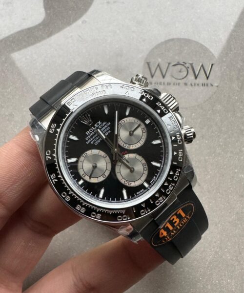 2023 Daytona 126500 QF 1:1 Best Edition 904L Steel Black Dial on SS Braclet SA4131