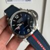 PAM1404 Z GMT SS VSF 1:1 Best Edition Blue Dial on Blue Rubber Strap Asian P900