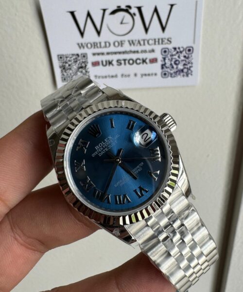 Datejust 31mm SS WF Best edition 904L Steel Blue dial Roman markers