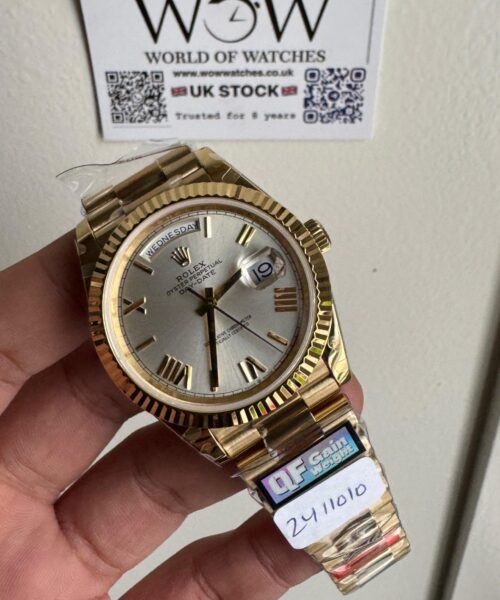 Qf V5 Day-Date 228238 40mm YG 904L Gold Gradient Dial Gain Weight 185g Day date