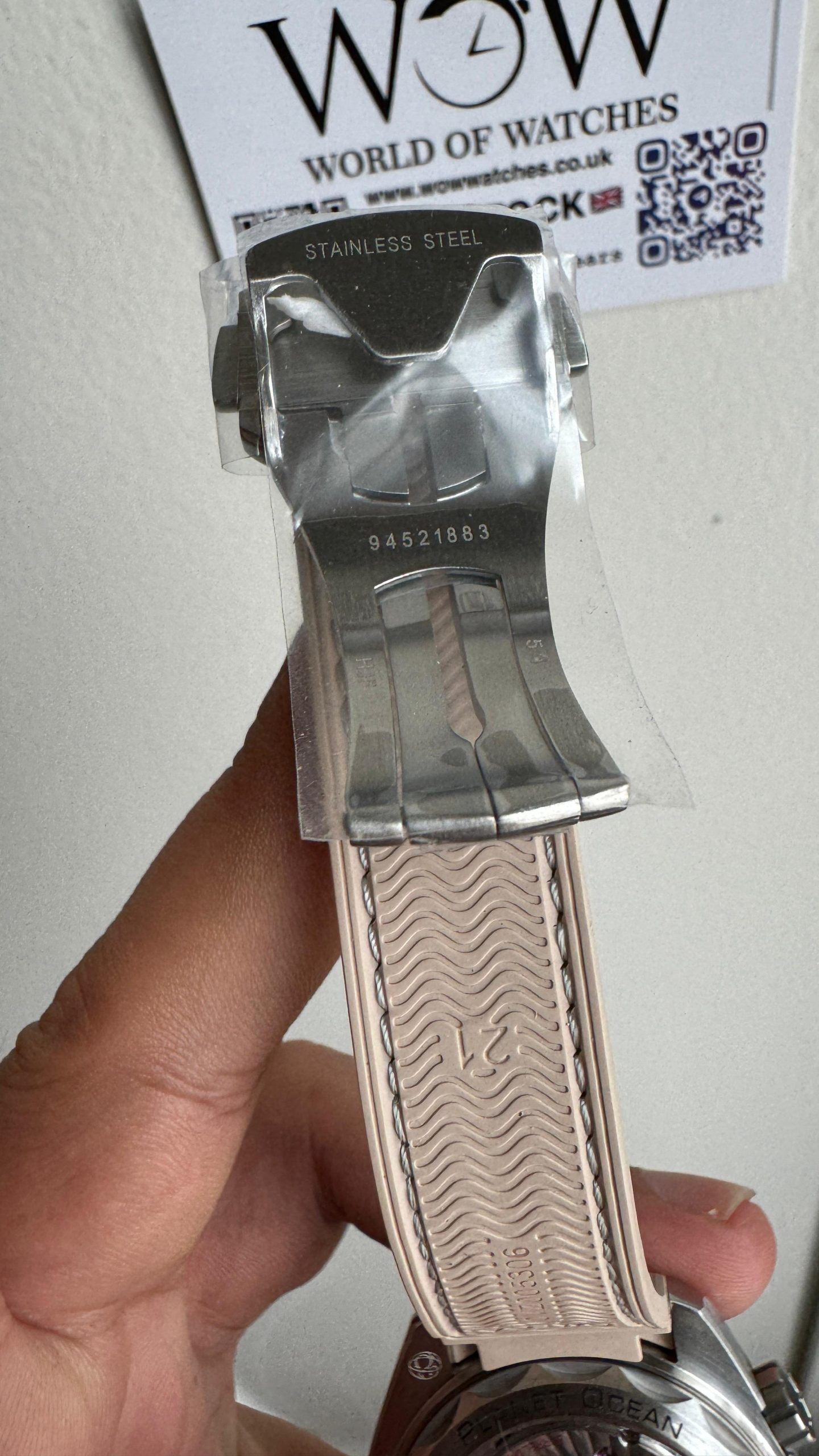 Planet Ocean 600M 43.5mm Bronze Color Ceramic Bezel SS VSF 1:1 Best Edition Sand-Blasted Beige Dial and Rubber Strap A8900 - Image 9