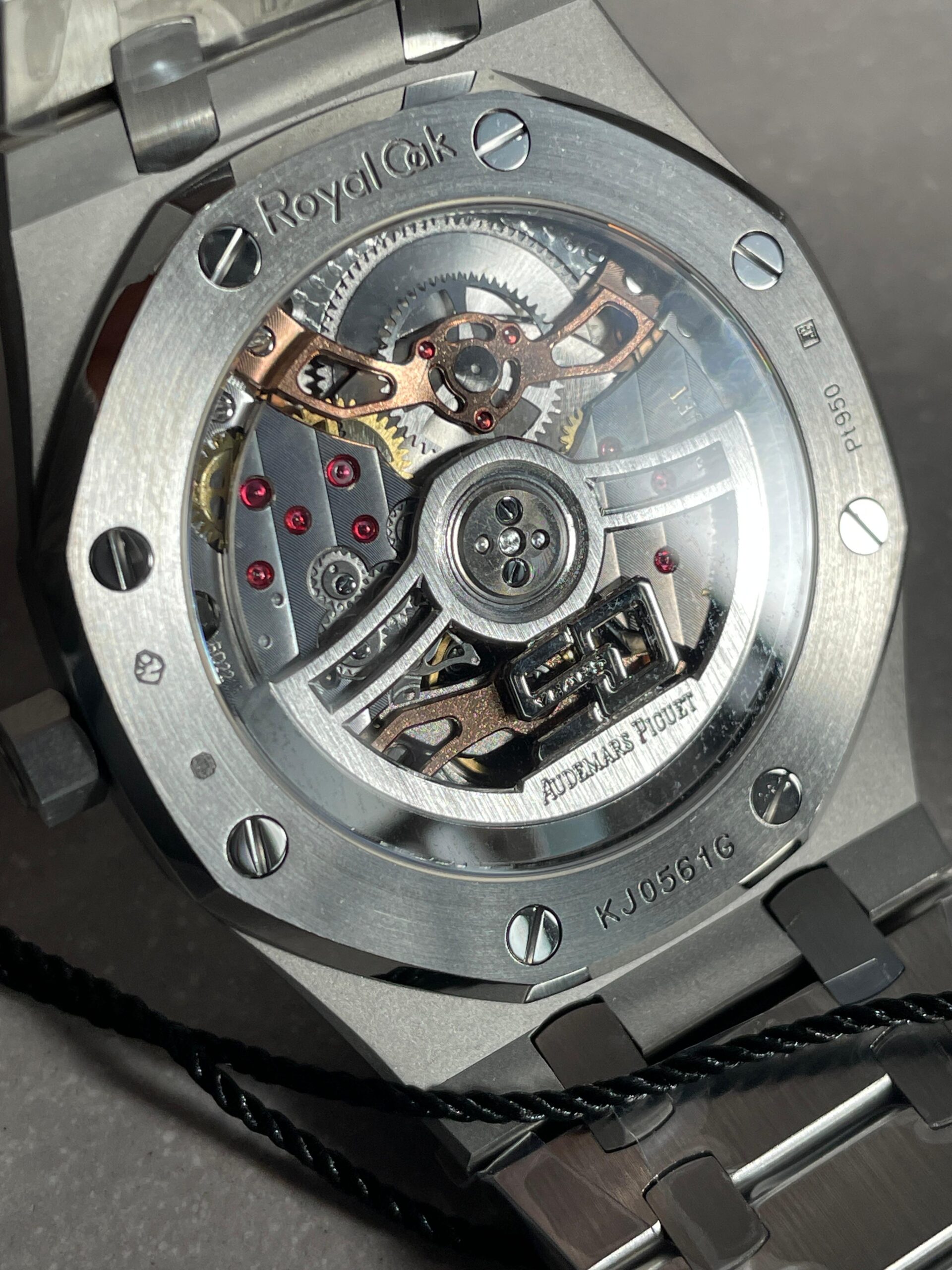 Royal Oak 39mm 16202 “50th Anniversary” SS ZF 1:1 Best Edition Green Textured Dial on SS Bracelet A7121 - Image 12