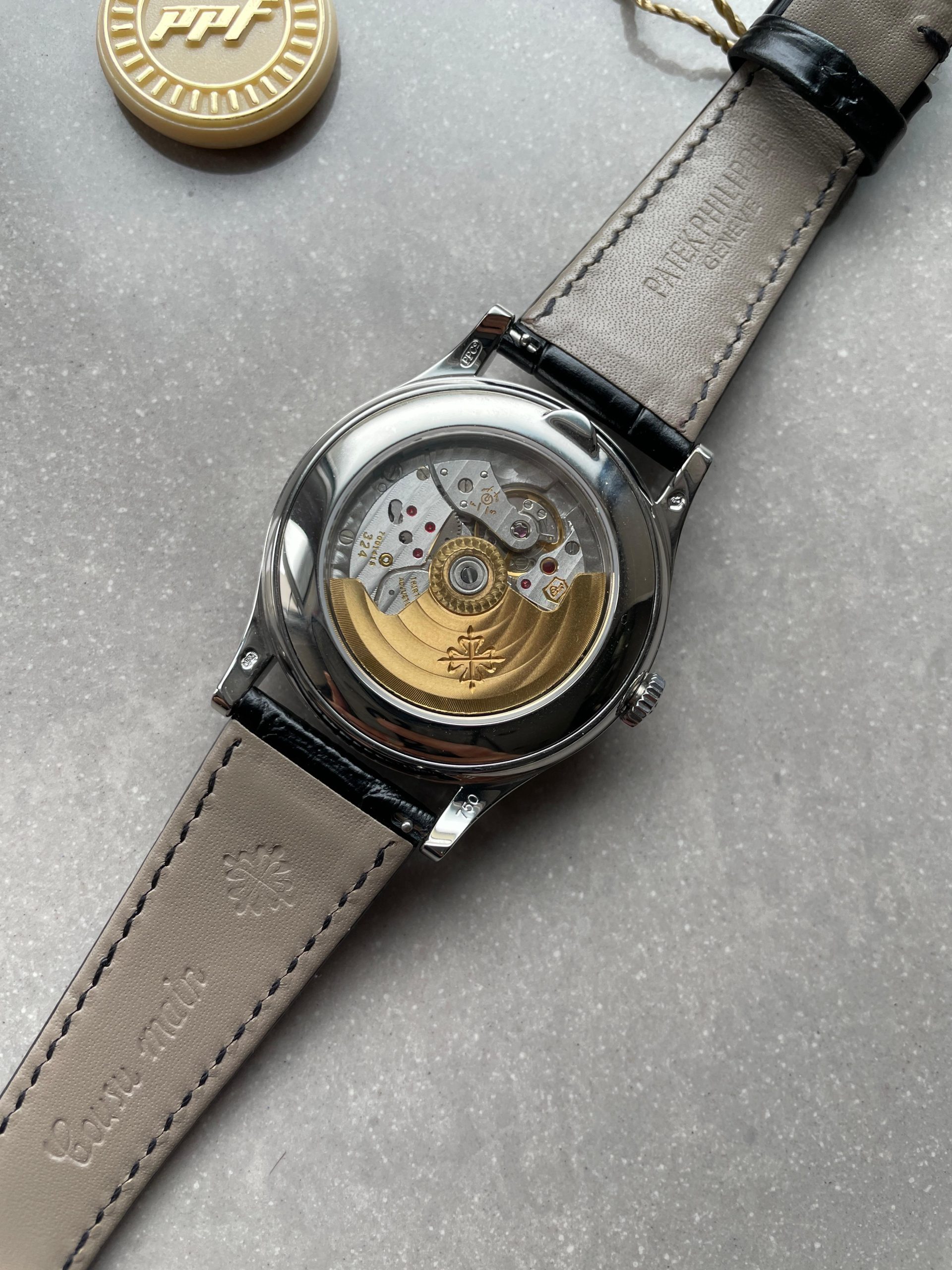 Annual Calendar Moonphase 5396 SS ZF 1:1 Best Edition White/Blue Dial on Black Leather Strap A324 - Image 14