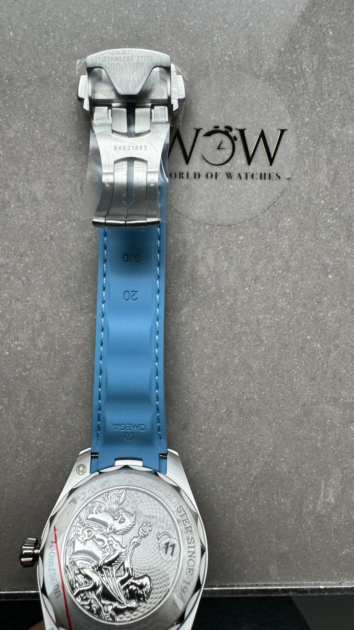 Aqua Terra 41mm VSF 1:1 Best Edition Summer Blue Dial on Blue Rubber Strap A8900 - Image 9