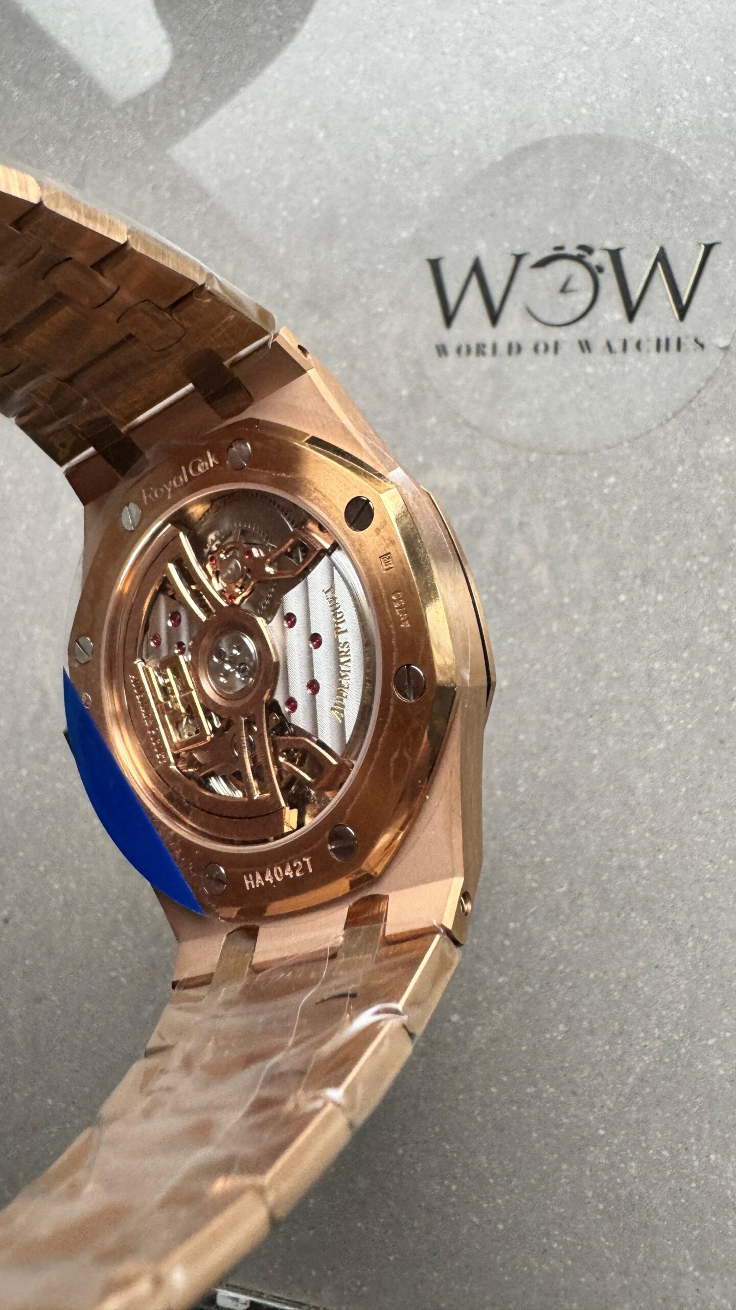 Royal Oak 39mm 16202 “50th Anniversary” RG ZF 1:1 Best Edition Gray Textured Dial on RG Bracelet A7121 - Image 8