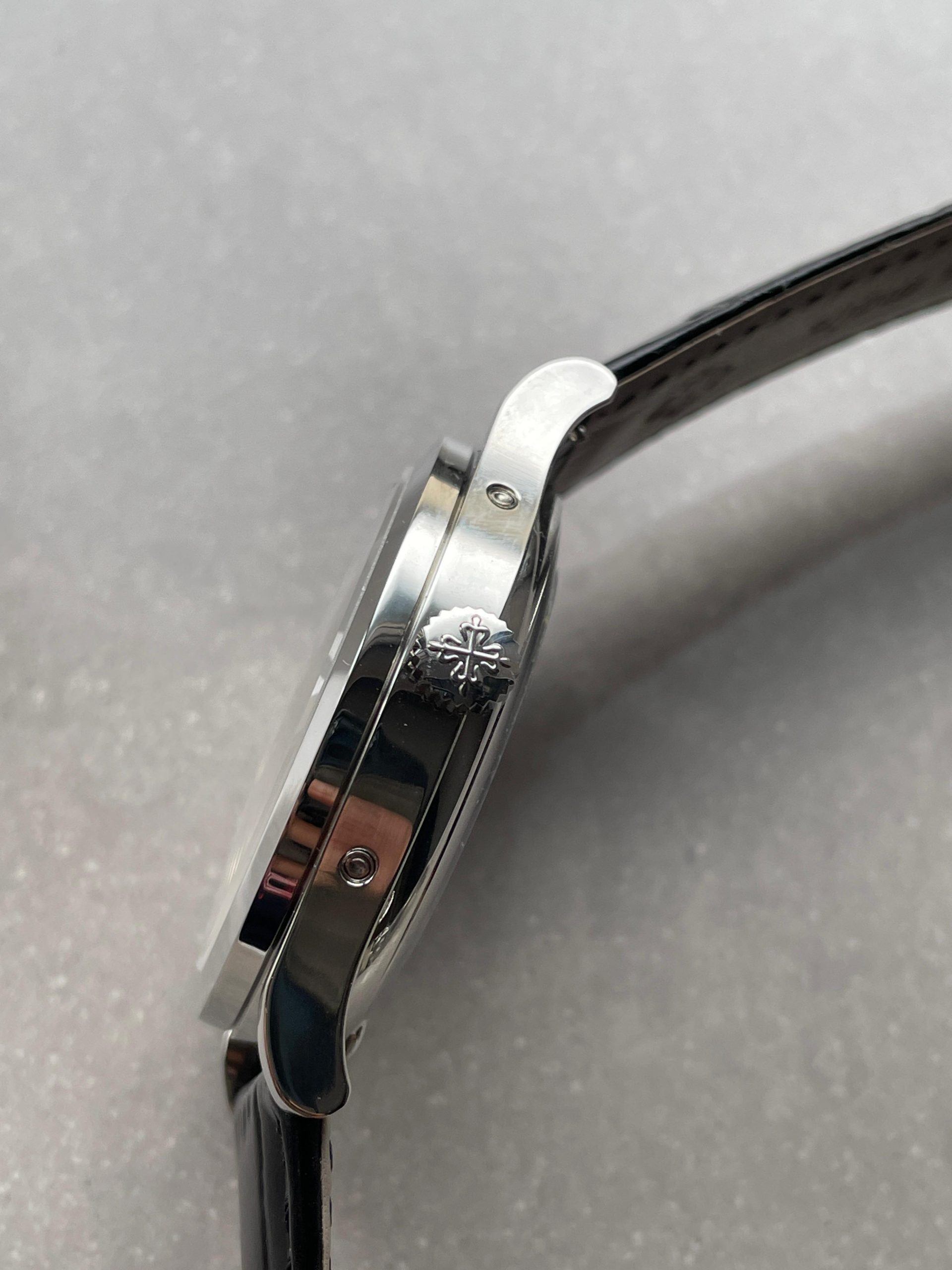 Annual Calendar Moonphase 5396 SS ZF 1:1 Best Edition White/Blue Dial on Black Leather Strap A324 - Image 9