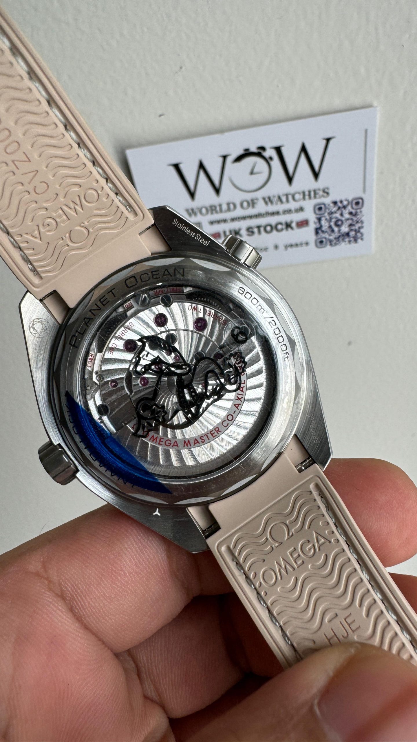 Planet Ocean 600M 43.5mm Bronze Color Ceramic Bezel SS VSF 1:1 Best Edition Sand-Blasted Beige Dial and Rubber Strap A8900 - Image 8