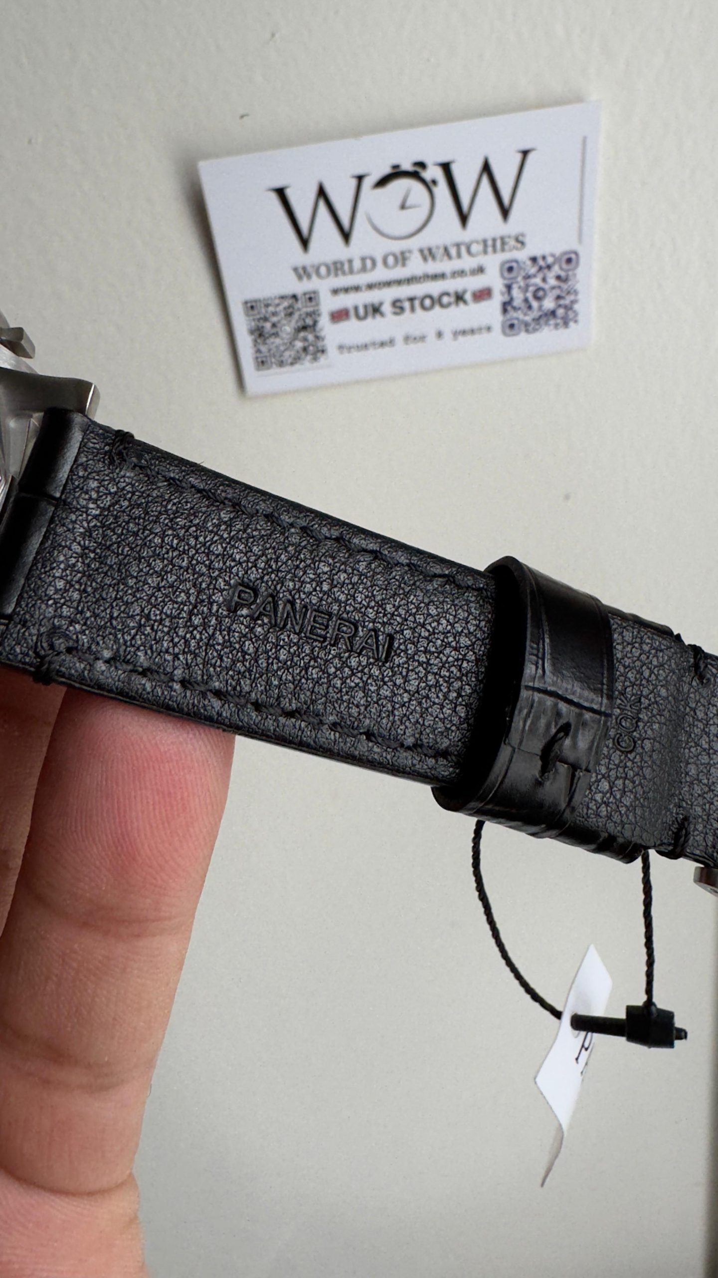 PAM1365 Z GMT SS VSF 1:1 Best Edition Black Dial on Black Leather Strap Asian P900 - Image 12