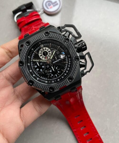 Royal Oak Offshore Survivor IPF 1:1 Limited Edition on Red Leather Strap A7750