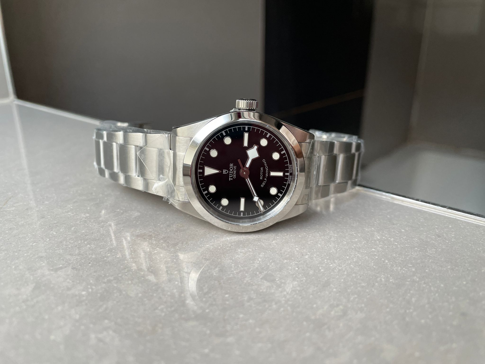 Black Bay 36mm SS KRF 1:1 Best Edition Black Dial on SS Bracelet A2824 - Image 5