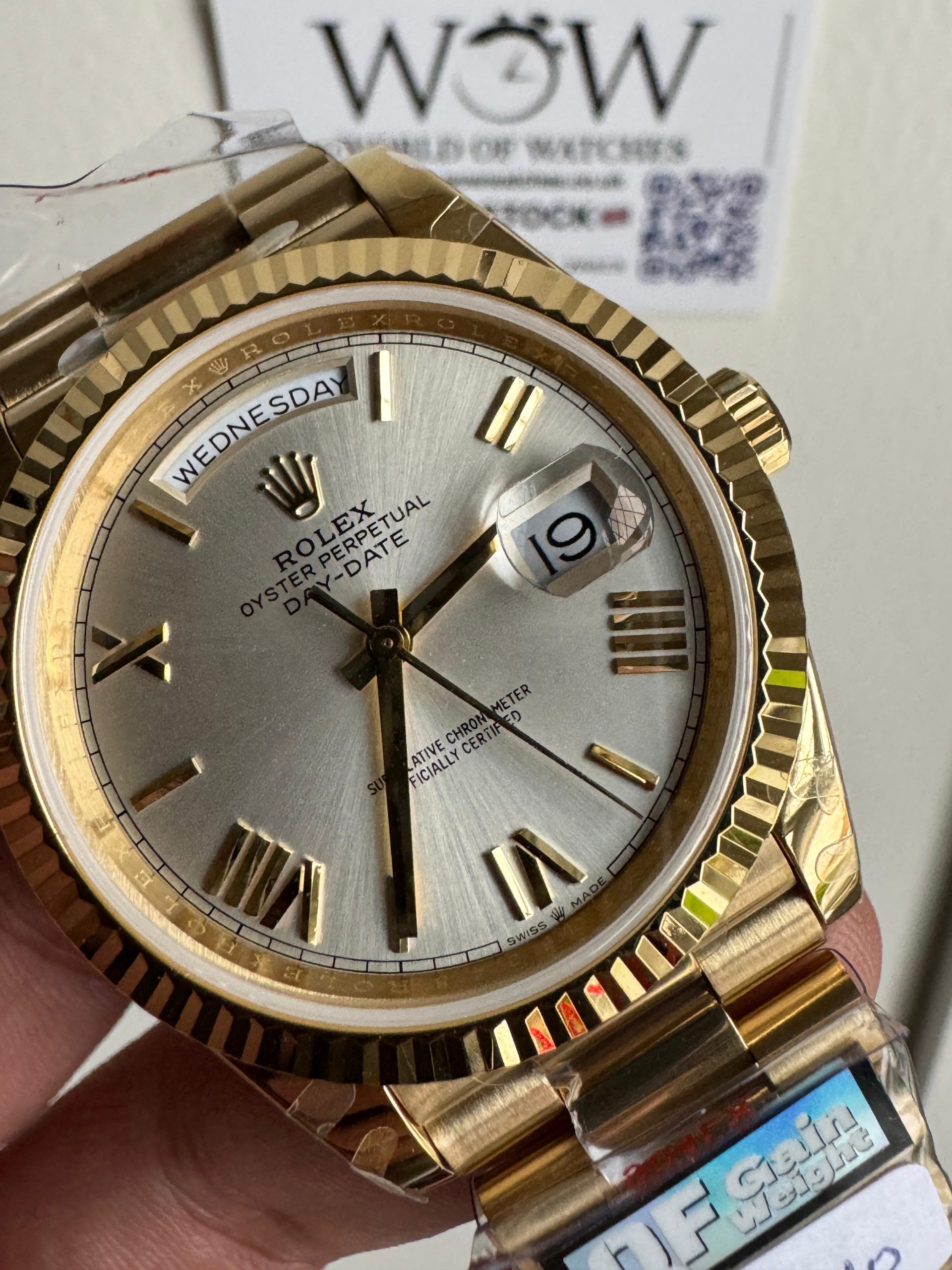 Qf V5 Day-Date 228238 40mm YG 904L Gold Gradient Dial Gain Weight 185g Day date - Image 2