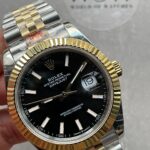 DateJust 41 126333 904L SS/YG GMF V2 1:1 Best Edition Black Dial On Jubilee Bracelet with Tungsten steel VR3235 - Image 2