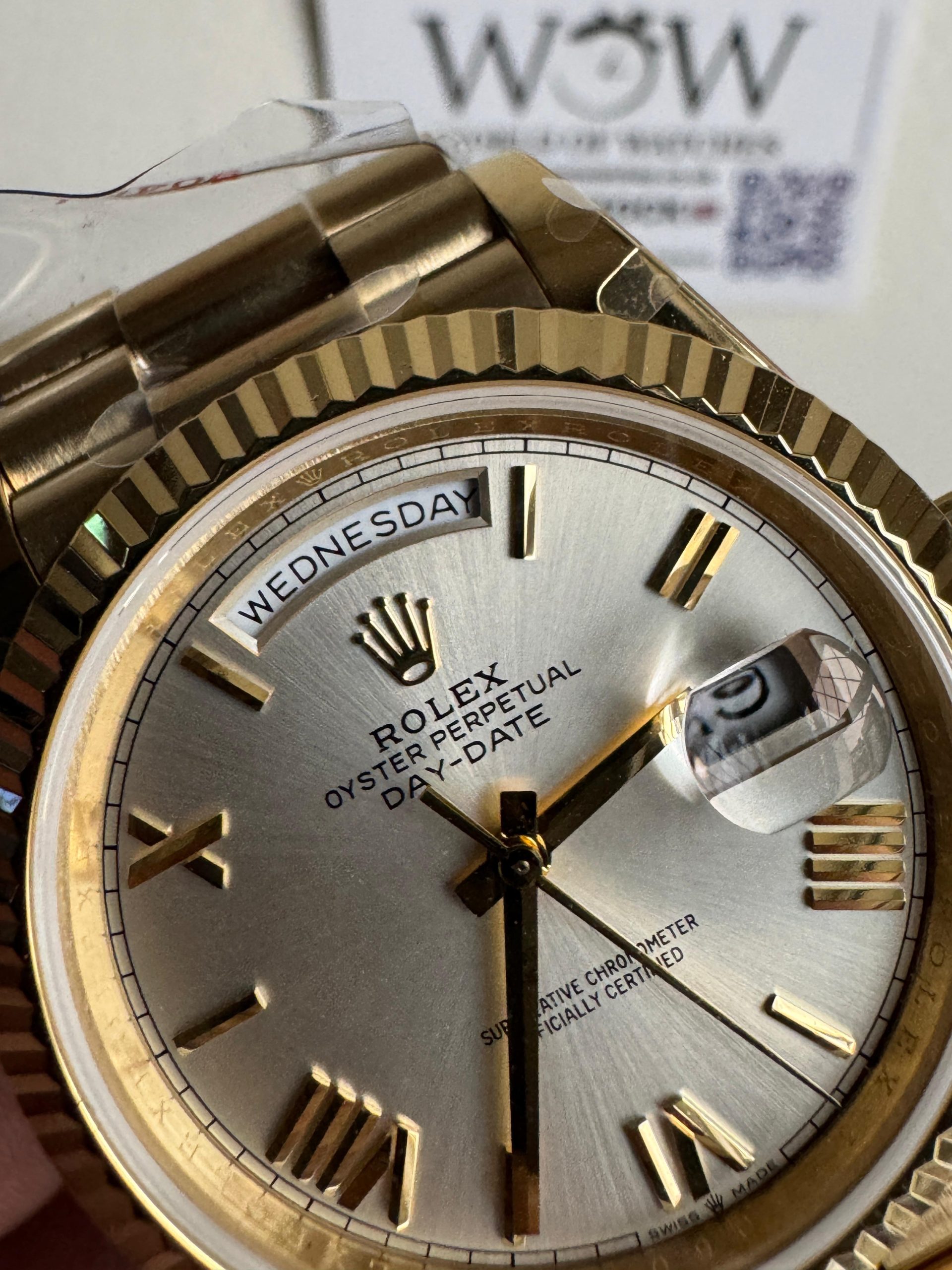 Qf V5 Day-Date 228238 40mm YG 904L Gold Gradient Dial Gain Weight 185g Day date - Image 3