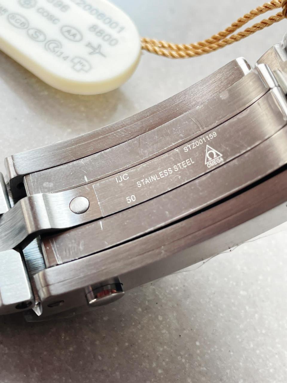 2018 Seamaster Diver 300M VSF 1:1 Best Edition Blue Ceramic Grey Dial on Silver Steel Strap A8800 V2 (Black Balance Wheel) - Image 8